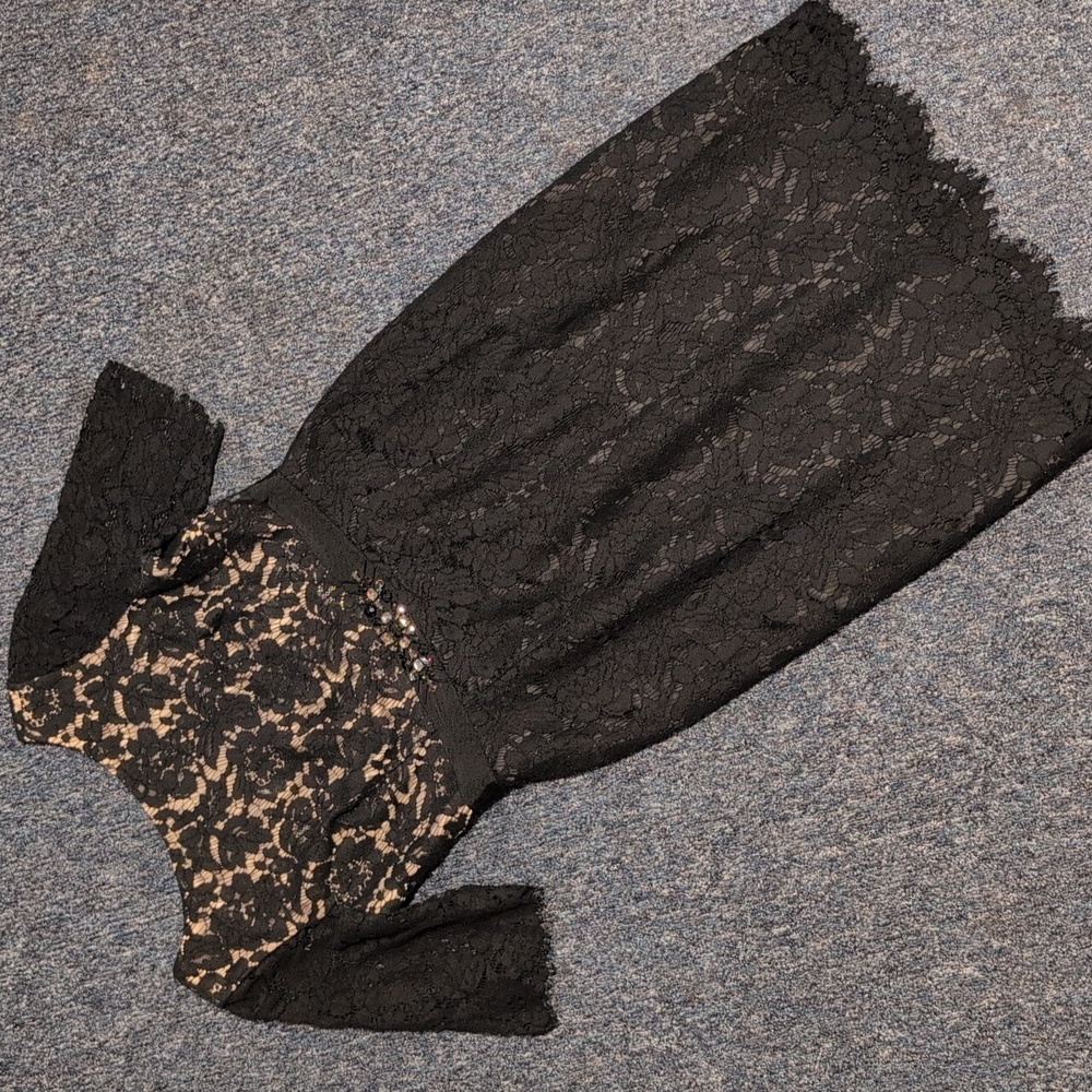 Eliza J Lace Cocktail Dress.